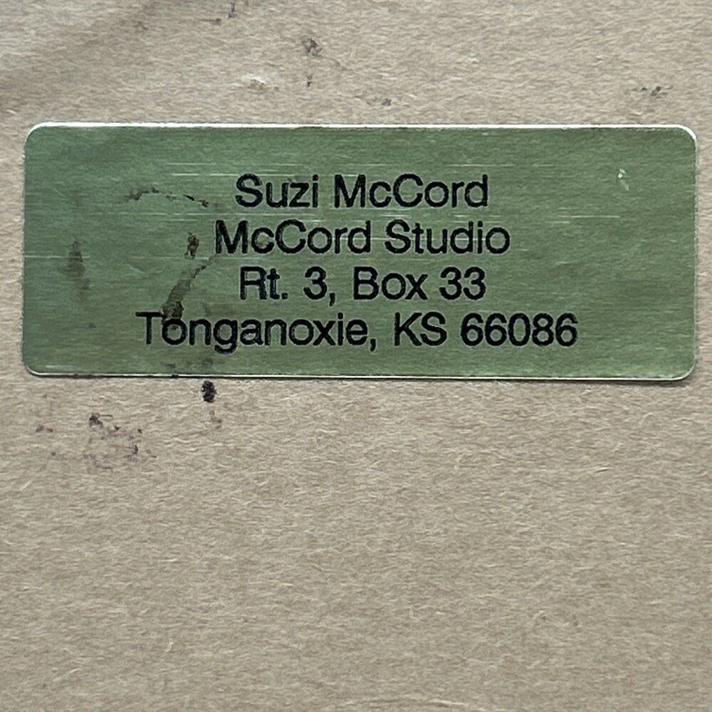 VTG Suzi McLeod Signed 11X14 Limited Edition Serigraph Moon Over Flamingo 2/100 - Picture 8 of 8